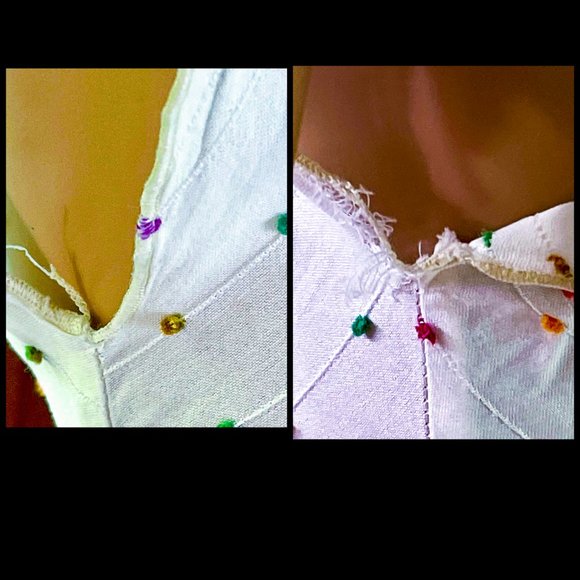 ▪️DIANE VON FURSTENBERG▪️Colorful Embroidered Confetti Flutter Sleeve Blouse Top - Picture 7 of 9